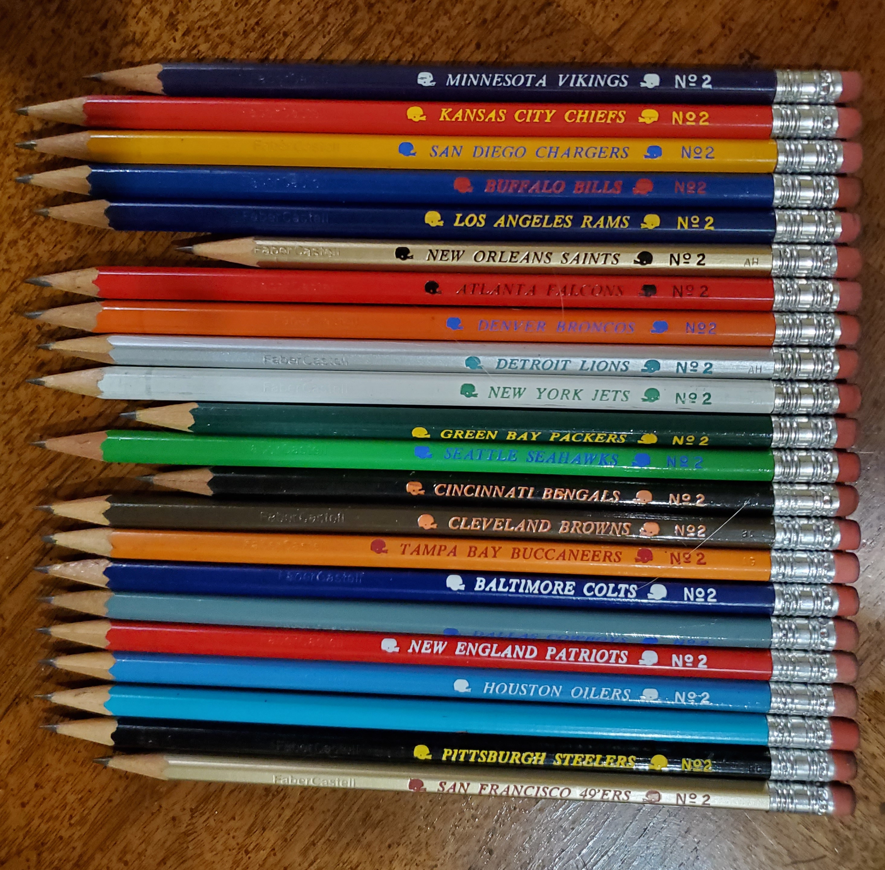 Pencil: 3710: Faber Castell: NFL Pencils